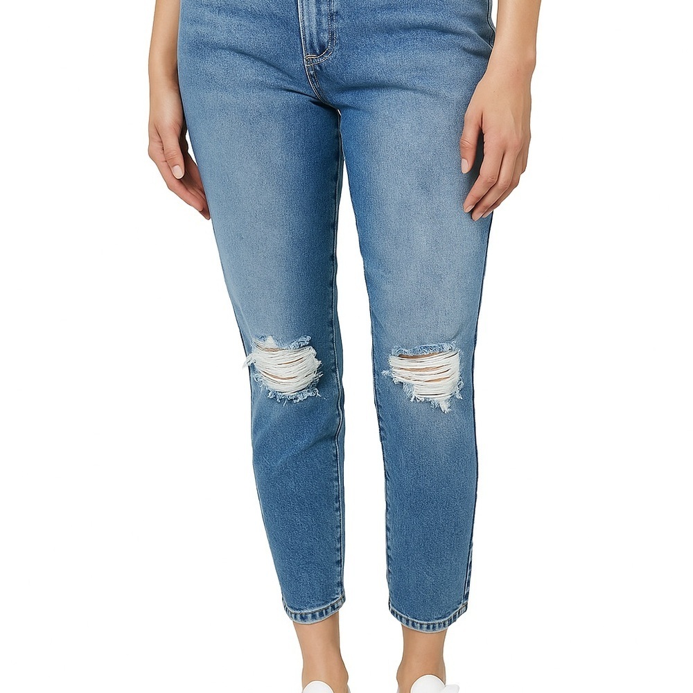 Frame Le high skinny cropped destroyed jeans 30
